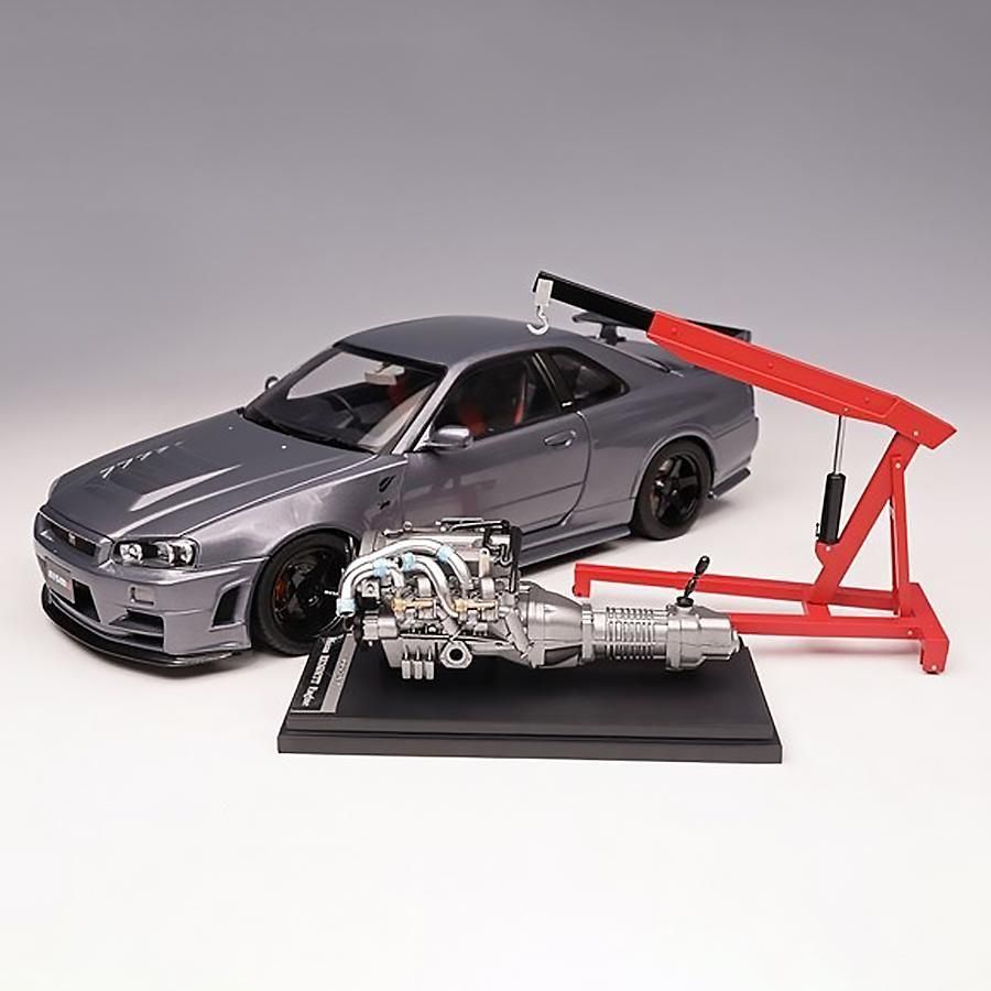 スカイラインGT-R　MＴＥＣH製ミニカー　カラーサンプル　4台セット ミニカー モーターヘリックス 1/18スケール M83409 Nissan