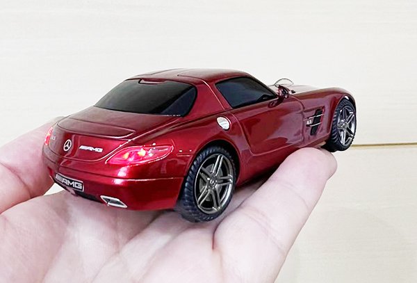 無線マウス Mercedes SLS AMG サファイアレッド