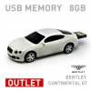 【箱ダメージアウトレット特価】ベントレー コンチネンタル GT ホワイト　8GB　Bentley　Continental GT White 8GB