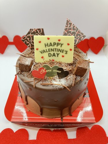 バレンタイン　チョコシフォンケーキ