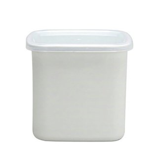 野田琺瑯 スクウェア L 食品保存容器 ホワイトシリーズ シール蓋付 WS-L  （475003）05-0108-0103
