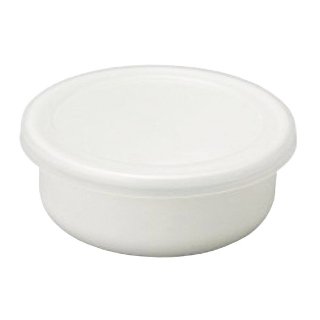 野田琺瑯 ラウンド 10cm 食品保存容器 ホワイトシリーズ シール蓋付 RD-10  （475030）05-0108-1201