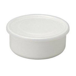 野田琺瑯 ラウンド 16cm 食品保存容器 ホワイトシリーズ シール蓋付 RD-16  （475033）05-0108-1204