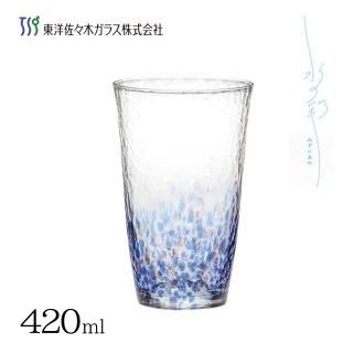 タンブラー 420ml 単品【水の彩 - 空の彩】ファインクリスタル 東洋佐々木ガラス (CN17714-D02)