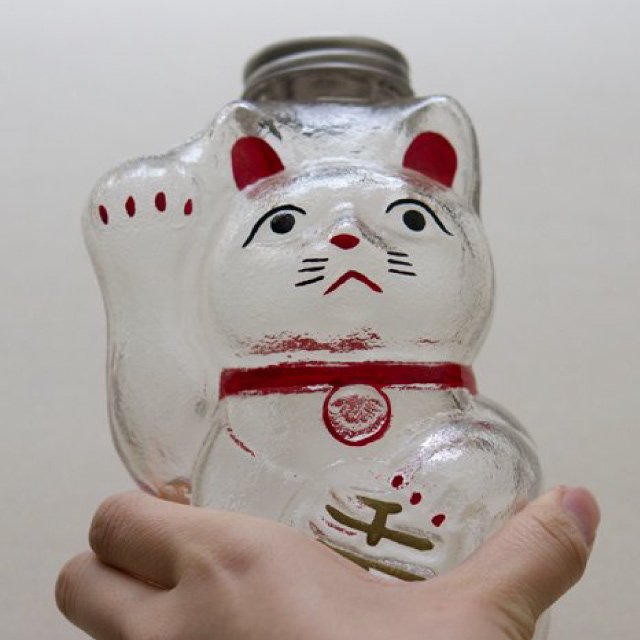 保存容器 招き猫 菓子びん 小 廣田硝子（SM-2S） | ANNON（アンノン