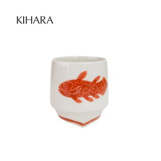 KIHARA 香酒盃 シーラカンス 赤（L）+ 専用化粧箱（429L-907）