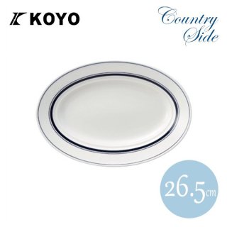 KOYO カントリーサイド 26.5cm プラター ネイビーブルー 6枚セット（13428045）