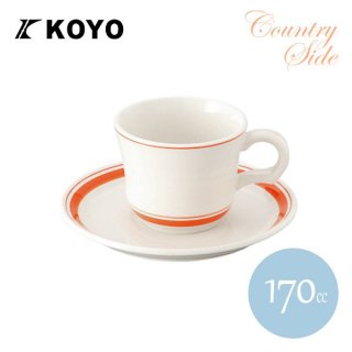 KOYO カントリーサイド コーヒーカップ＆ソーサー 170ml ダークブラウン 6客セット（13426052/13426055） |  ANNON（アンノン公式通販）食器・調理器具・キッチン用品の総合通販