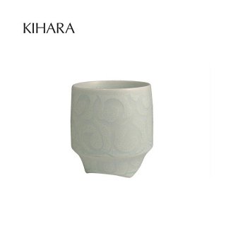 香酒盃 KIHARA 白巻紋 Lサイズ 専用化粧箱入（429L-118）
