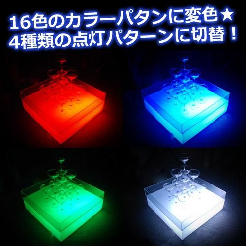 シャンパンタワー LEDライトセット 7段用 [55cm棒状LED×3本