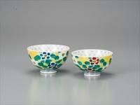 九谷焼彩匠会 山中國盛作 高台皿 九谷焼彩匠会 山中國盛作 高台皿