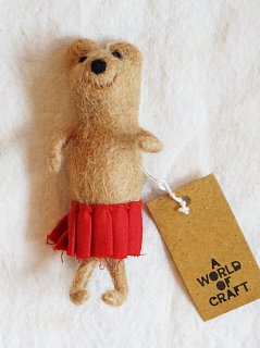 AFRO ART եȥʥ  BEAR WITH RED SKIRT