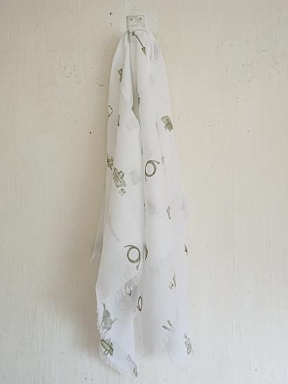 R&D.M.Co-☆GREAT GREEN THUMB GAUZE SHAWL R&D.M.Co-(オールドマンズテーラー) GREAT GREEN THUMB GAUZE