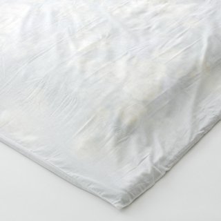 毛布カバー　ポリ/綿　白