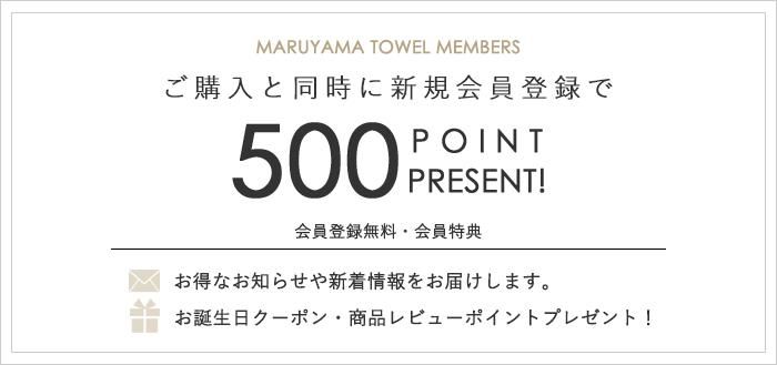 新規会員登録でポイントゲット