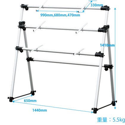 KIKUTANI | KS-3S 3段キーボードスタンド | シンセサイザー シンセ ...