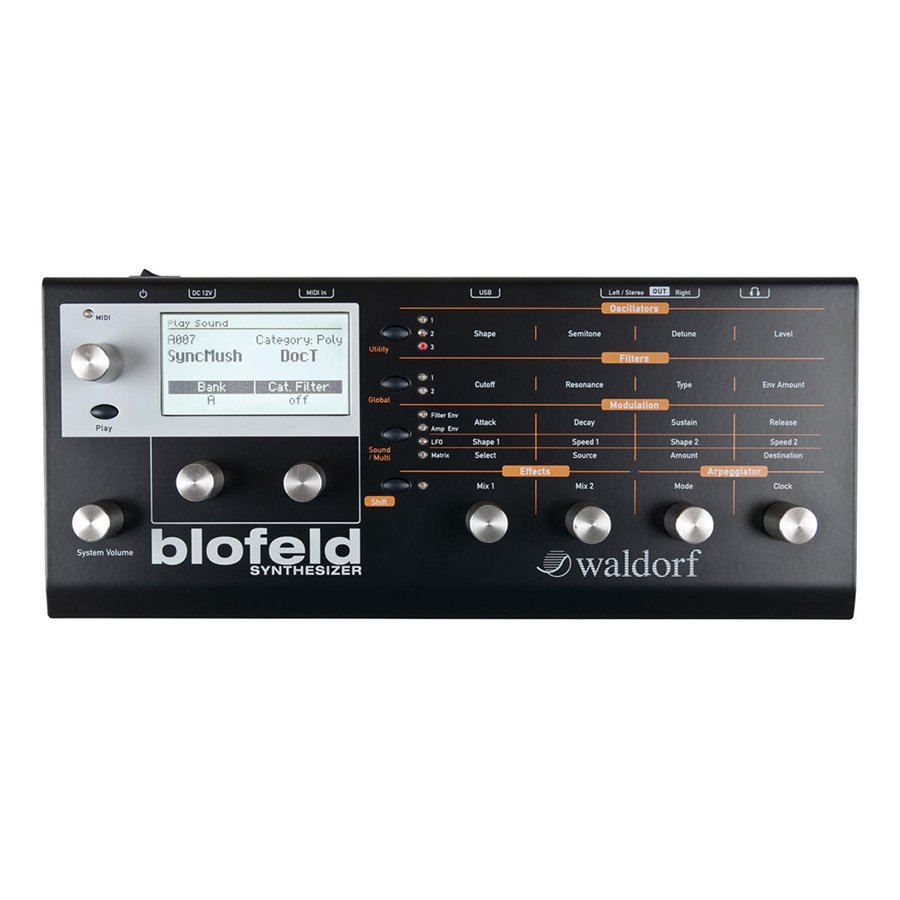 Waldorf | Blofeld Desktop Black | 新品アナログモデリングシンセ | Five G music technology