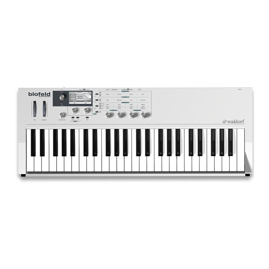 Waldorf | Blofeld Keyboard White | 新品アナログモデリングシンセ | Five G music technology
