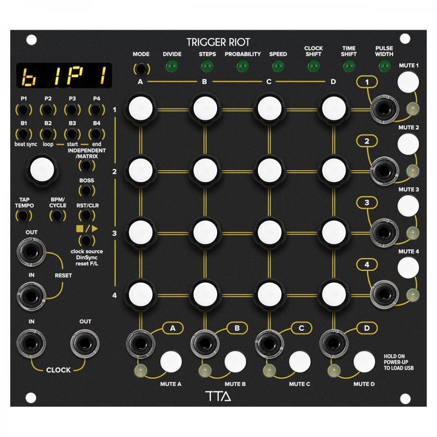 Tiptop Audio Trigger Riot（Black Panel）| ユーロラック・モジュラーシンセ | Five G music  technology