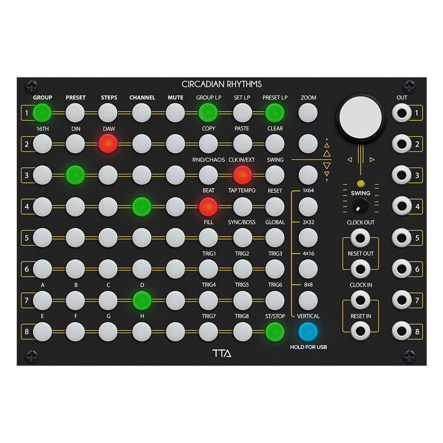 Tiptop Audio | Circadian Rhythms（Black Panel） | ユーロラック・モジュラーシンセ | Five G  music technology