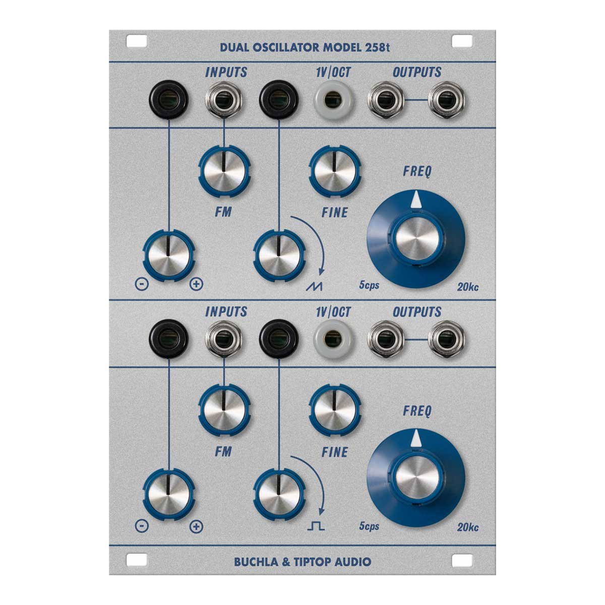 Buchla & Tiptop Audio | Model 258t Dual Oscillator | 新品ユーロラック・モジュラーシンセサイザー  | Five G music technology
