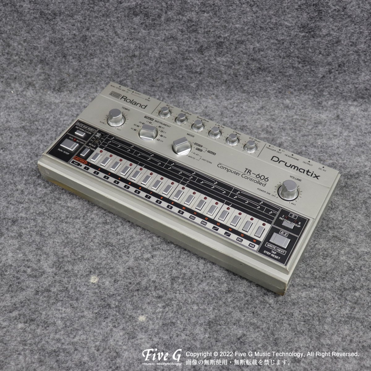 Roland | TR-606 | ヴィンテージ - Vintage - リズムマシン | Five G