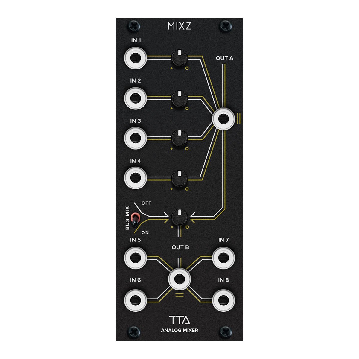 Tiptop Audio | Mixz（Black Panel）| ユーロラック・モジュラーシンセ