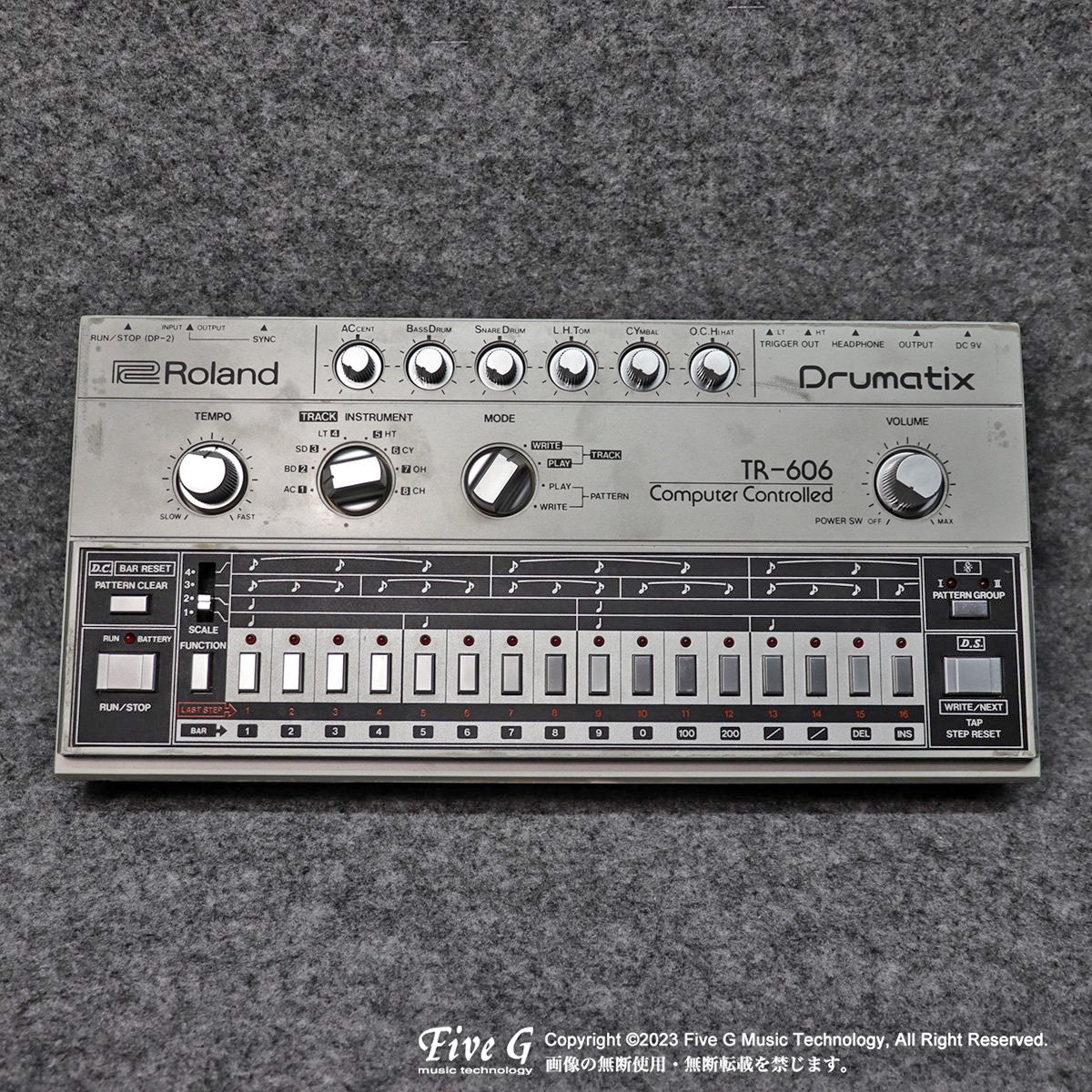 Roland | TR-606 | ヴィンテージ - Vintage - リズムマシン | Five G ...