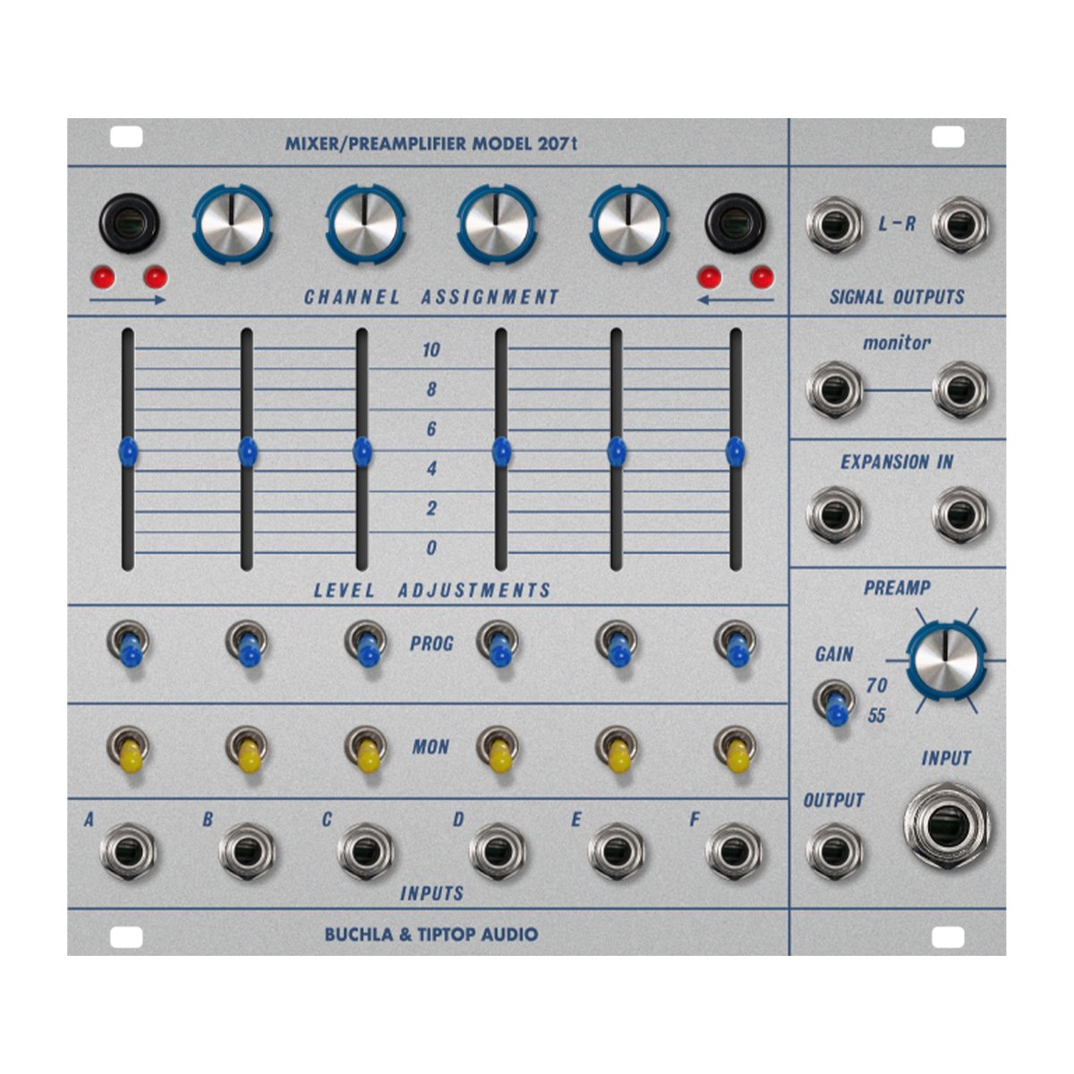 Buchla & Tiptop Audio | Model 207t Mixer / Preamplifier | 新品 