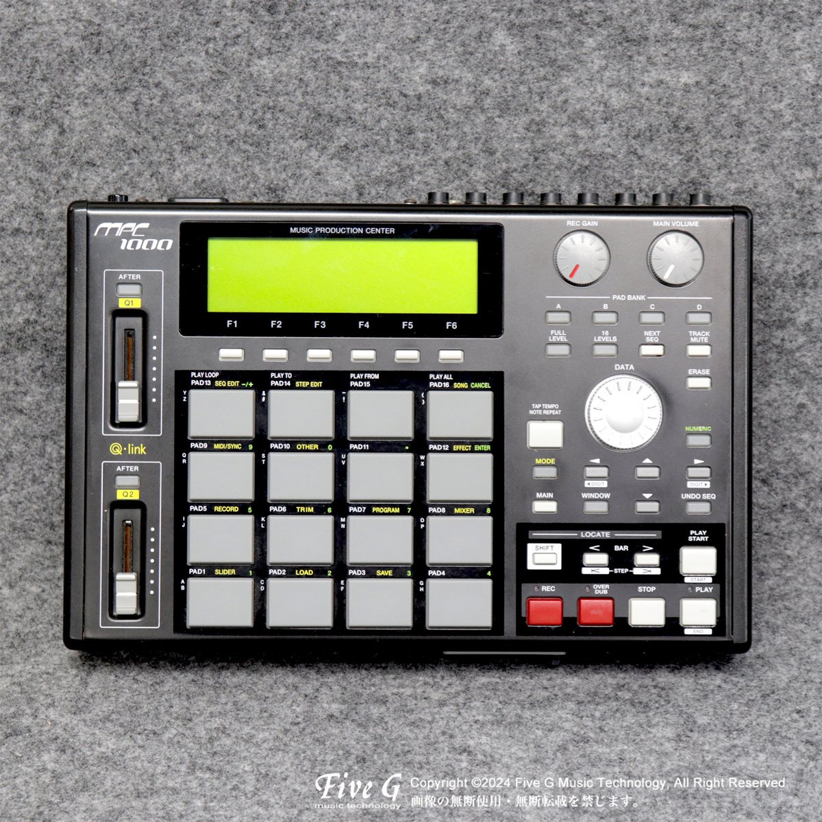 AKAI | MPC1000BK-N 128M | 中古 - Used - サンプラー | Five G music technology