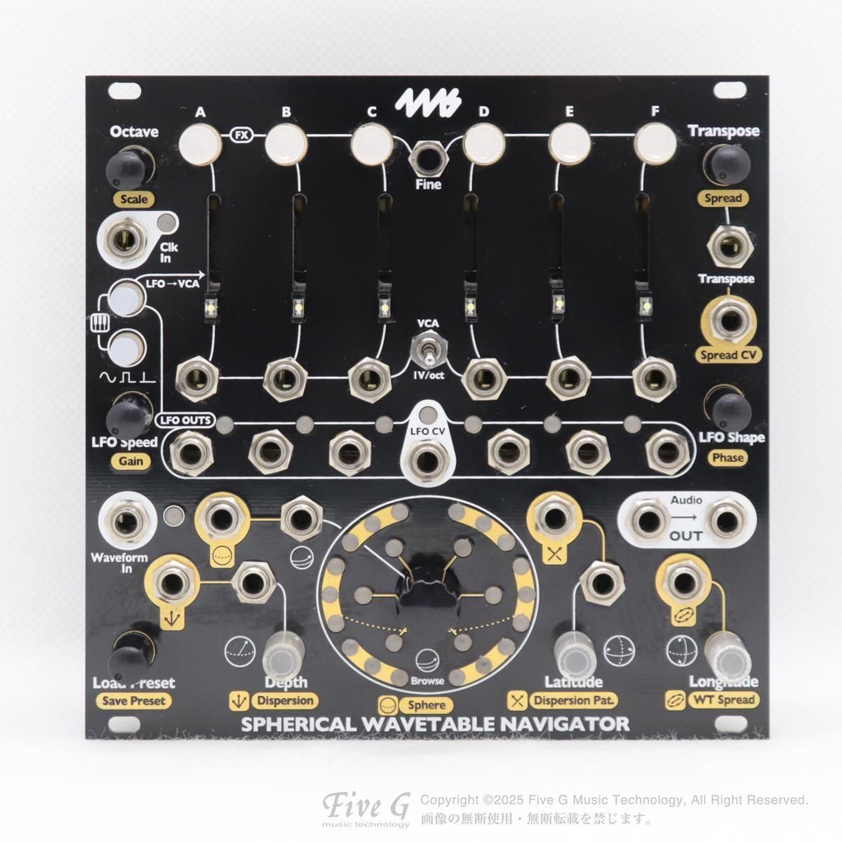 鍵盤楽器 4ms Spherical Wavetable Navigator (SWN) 4ms Spherical Wavetable Navigator (SWN)— Clockface Modular