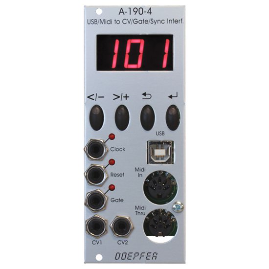 Doepfer A-190-4 MIDI/USB CV Interface | ユーロラック・モジュラー 
