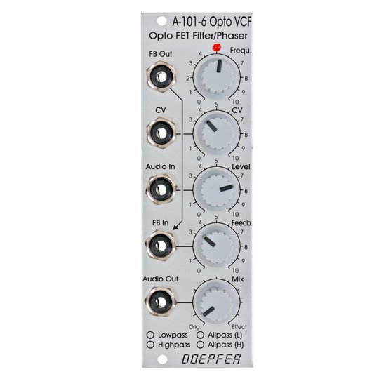 Doepfer A-101-6 Six Stage VC Opto FET Filter/Phaser | ユーロラック