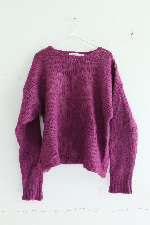 Vintage side button knit 183086357