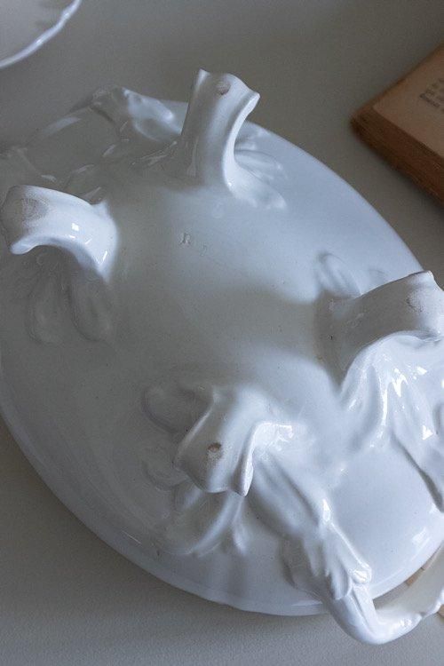 ⚫︎フランスアンティーク⚫︎リュネヴィル窯 ウイエ レギュミエール 器 ⚫︎フランスアンティーク⚫︎リュネヴィル窯 ウイエ レギュミエール 器