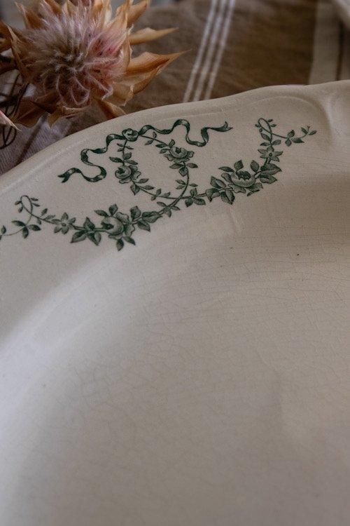 幻想的で美しいオクトゴナルのスーププレート　ロンシャン　フランスアンティーク Longchamp ロンシャン | ぽわにえ・だむーる 〜 アンティーク