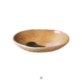 伊賀の山並 楕円鉢