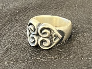 Quarter Double Heart Ring [R-154]