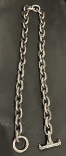 Master Oval Chain Links & T-bar Necklace 