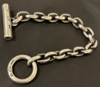 Ultimate T-bar With Small Oval Chain Links Bracelet [B-243]