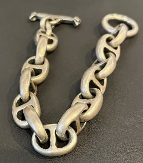 All Smooth Anchor Chain Links Bracelet [B-149]