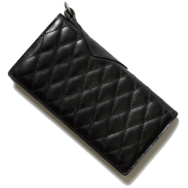 RUDE GALLERY BLACK REBEL　OUTSIDERS DIA QUILTED LEATHER WALLET