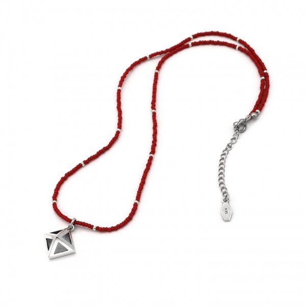 PYRAMID STUD BEADS NECKLACE - LARGE