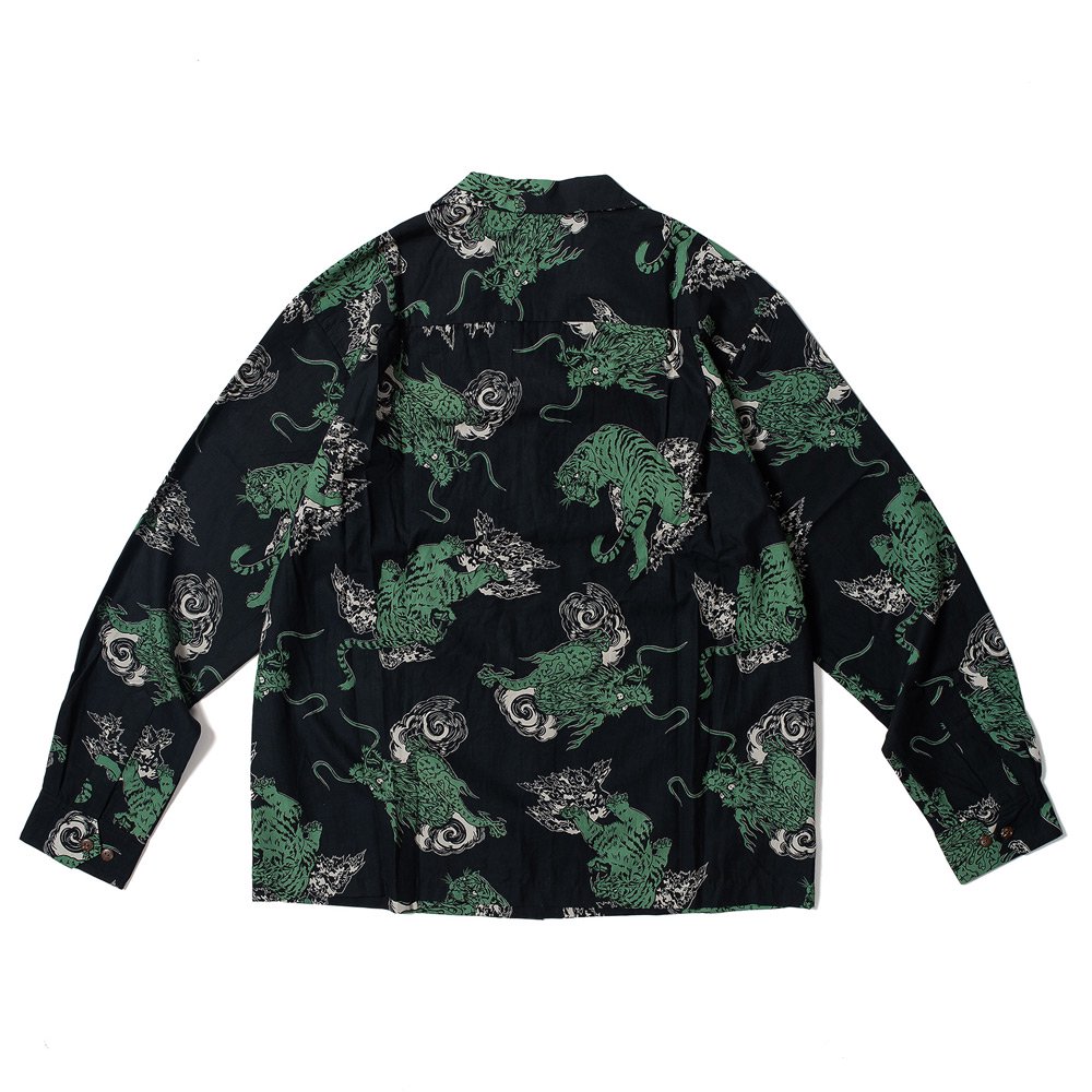 LOST CONTROL OPEN COLLAR LS SHIRTS -TIGER&DRAGON-