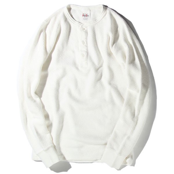 WAFFLE HENLEY NECK L/S