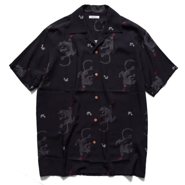 s/s aloha shirts black panther