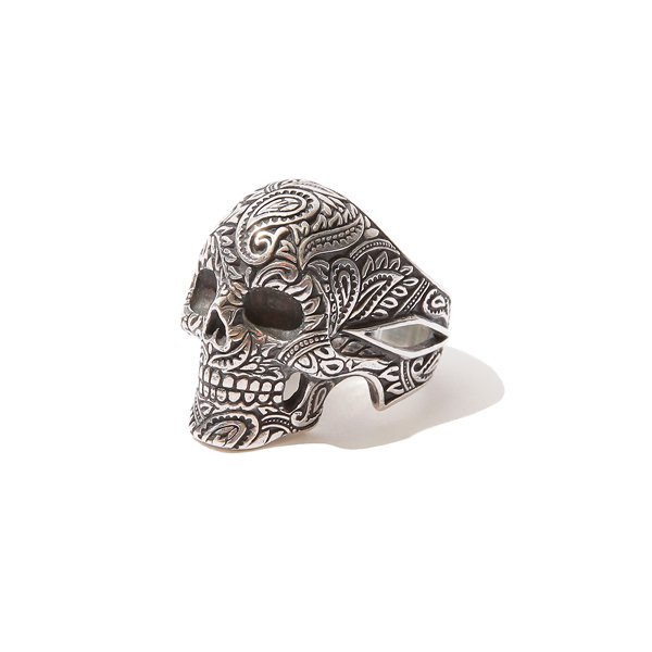 RUDE GALLERY PAISLEY SKULL RING ＜Rude CHAOS＞