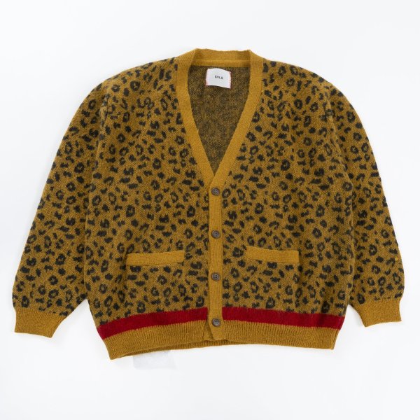 leopard mohair cardigan