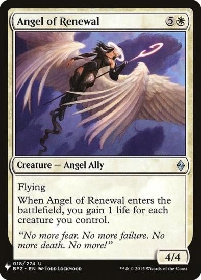 回生の天使/Angel of Renewal - マジック：ザ・ギャザリング（MTG）の