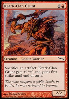 クラーク族の兵卒/Krark-Clan Grunt